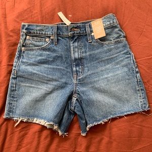Madewell Mid-Length Denim shorts Size 25 NEW